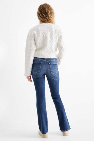 Damen - Bootcut Jeans - High Waist - LYCRA® - jeansblau