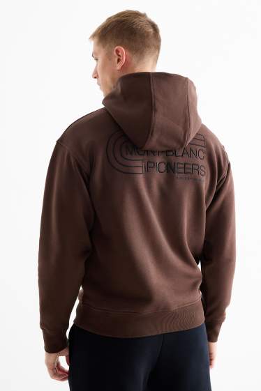 Men - Hoodie - dark brown