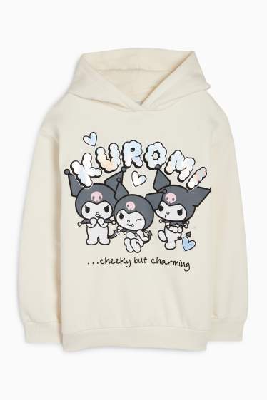 Kinder Mädchen - Kuromi - Hoodie - cremeweiß