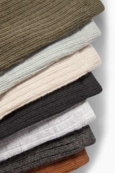 Baby Jungen - Multipack 7er - Baby-Socken - gerippt - dunkelgrün