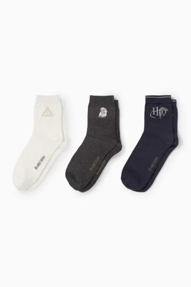 Women - Multipack of 3 - Harry Potter - socks with motif - dark blue
