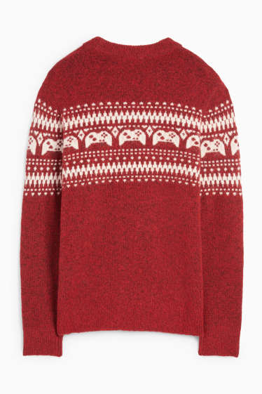 Enfants garçons - Gaming Controller - Pull - à motif - rouge
