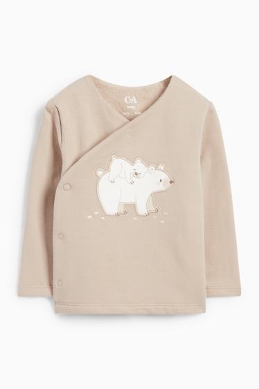 Unisex - Os polar - conjunt per a nounat - 2 peces - beix