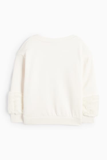 Kinder Mädchen - Rehkitz - Sweatshirt - cremeweiß