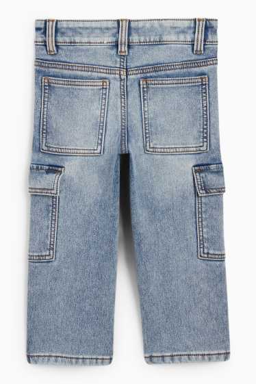 Kinderen: jongens - Cargojeans - thermojeans - jeanslichtblauw