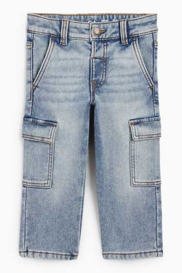 Kinderen: jongens - Cargojeans - thermojeans - jeanslichtblauw