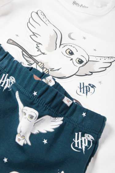 Unisex - Harry Potter - babypyjama - 2-delig - donkerblauw / wit