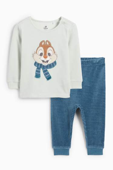 Bébés garçons - Tic et Tac - pyjama d’hiver pour bébé - 2 pièces - vert menthe