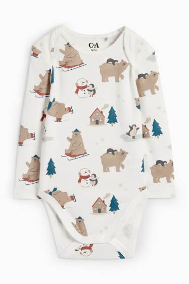 Baby Buben - Bärchen - Baby-Body - weiß
