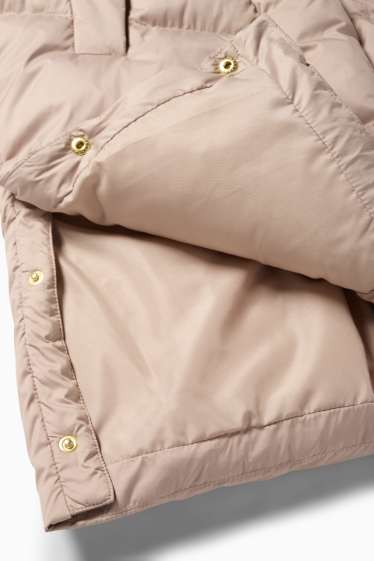 Enfants filles - Doudoune à capuche - beige clair