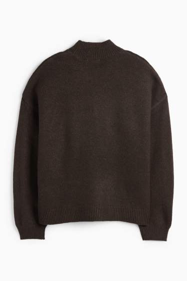 Dámské - Svetr - tmavohnědá