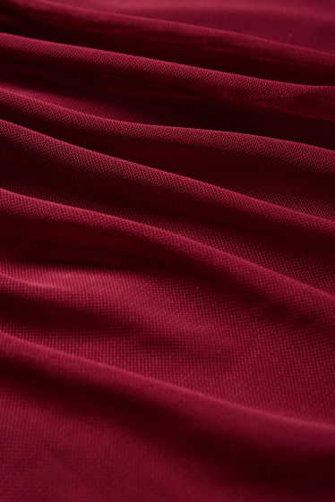 Dames - Body - mesh - bordeaux