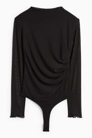 Dames - Body - mesh - zwart