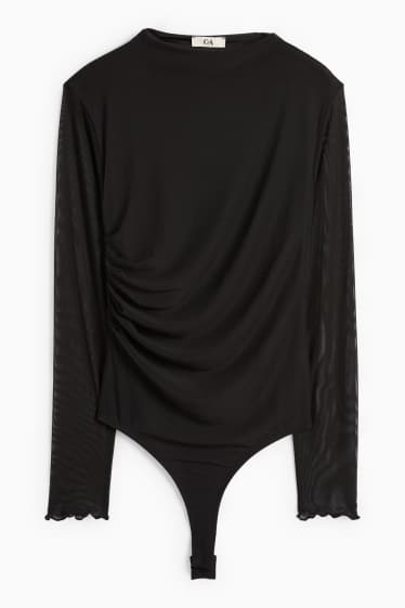 Dames - Body - mesh - zwart