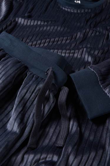 Home - Pijama d’hivern - acanalat - blau fosc