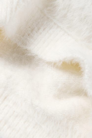 Children Girls - Star - jumper - cremewhite