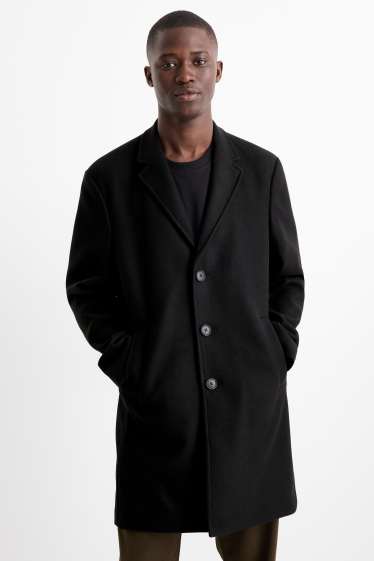 Hommes - Manteau - bleu foncé