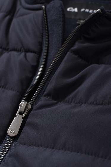 Hommes - Blouson surpiqué - bleu foncé