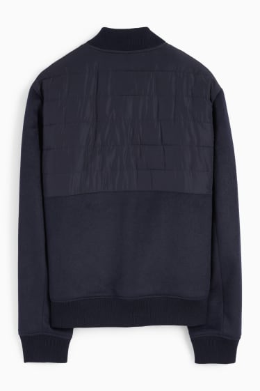 Hommes - Blouson surpiqué - bleu foncé