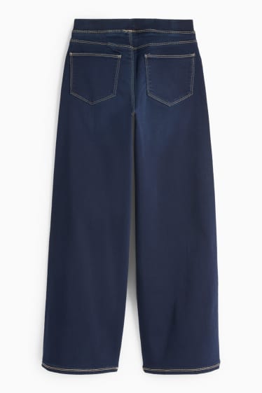 Bambine - Jeggings a gamba larga - jeans blu scuro