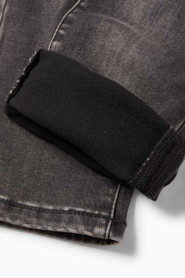 Kinder Buben - Relaxed Jeans - Thermojeans - LYCRA® - dunkeljeansgrau