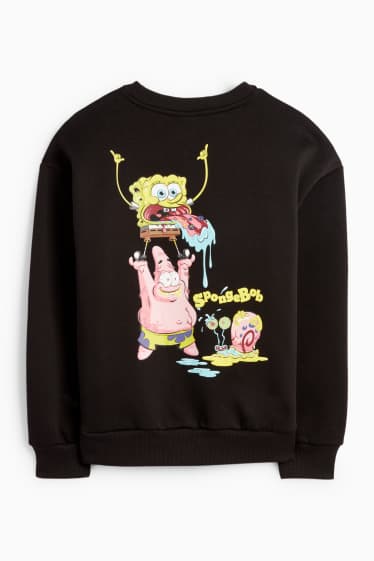 Kinderen: jongens - SpongeBob Squarepants - sweatshirt - zwart