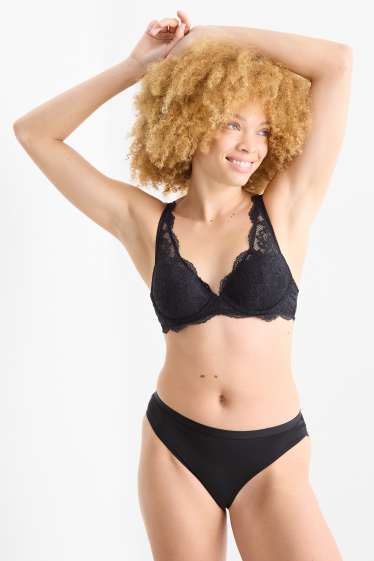 Damen - Slip - schwarz