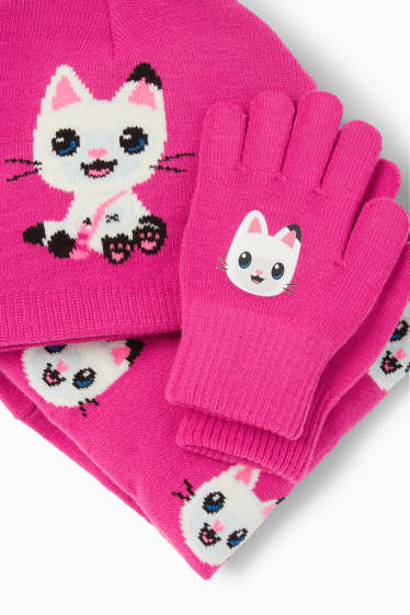 Kinderen: meisjes - Accessoires-set - fuchsiarood