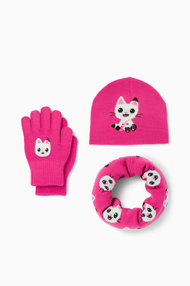Kinderen: meisjes - Accessoires-set - fuchsiarood