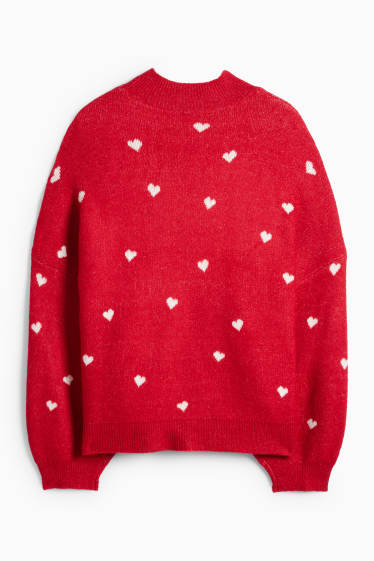 Femmes - Pull de Noël - I Love Christmas - rouge