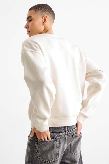 Herren - Sweatshirt - cremeweiß