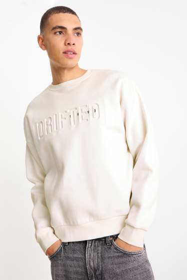 Herren - Sweatshirt - cremeweiß