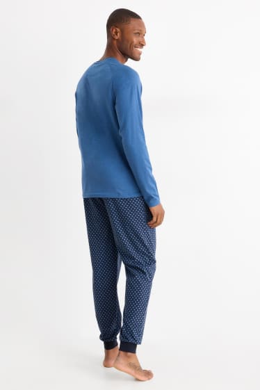 Herren - Pyjama - dunkelblau