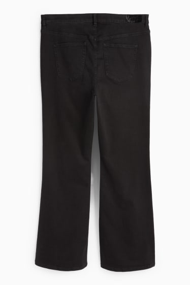 Femmes - Flared jean - high waist - noir