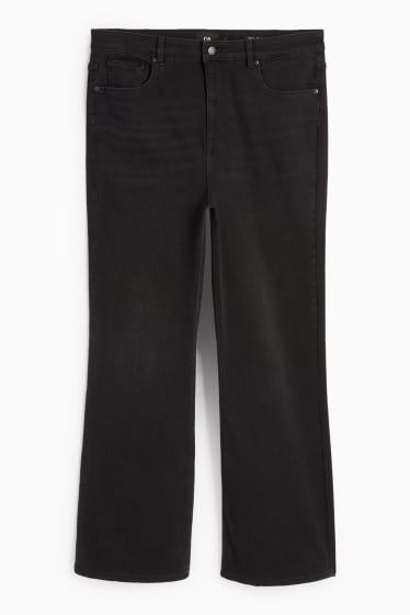 Femmes - Flared jean - high waist - noir