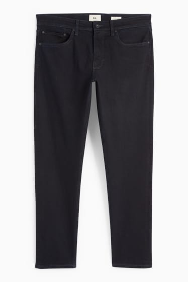 Pánské - Slim tapered jeans - džíny - tmavomodré