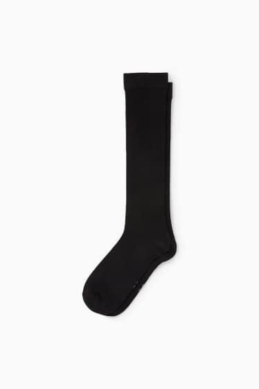Women - Knee-high socks - black