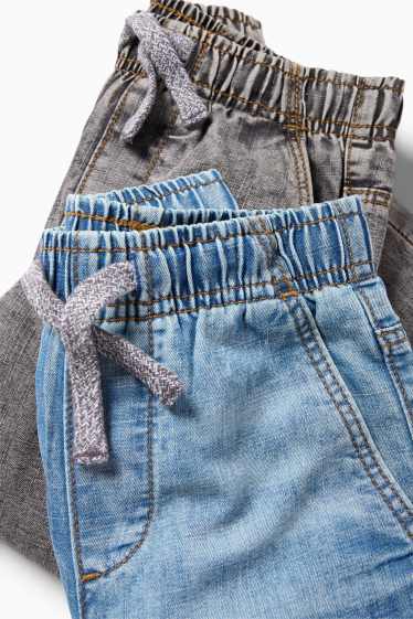 Enfants garçons - Lot de 2 - relaxed jean - jeans chauds - bleu / gris