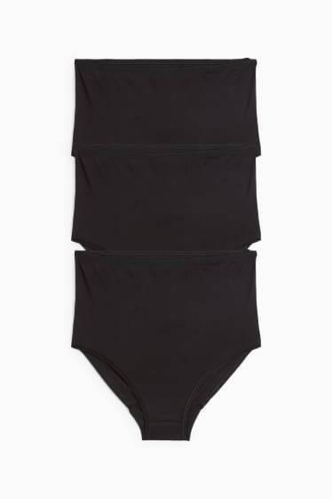 Damen - Multipack 3er - Umstands-Slip - schwarz