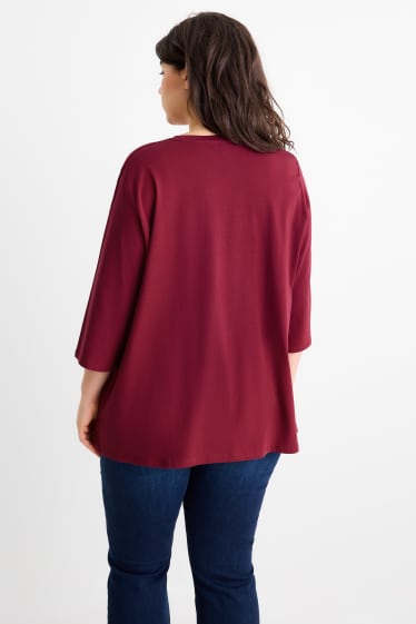 Damen - T-Shirt - LYCRA® - bordeaux