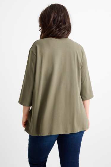 Damen - T-Shirt - LYCRA® - khaki