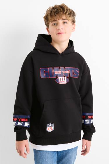 Děti - chlapci - NFL New York Giants - mikina s kapucí - černá