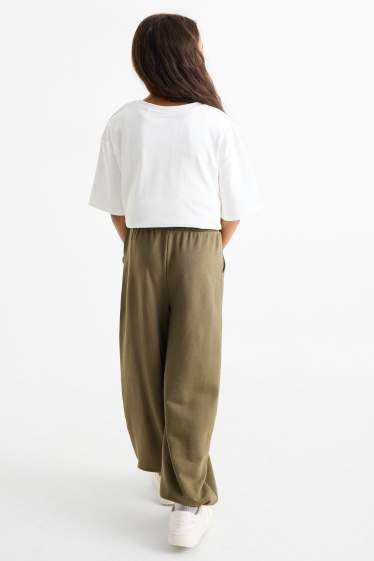 Enfants filles - Bas de jogging - kaki