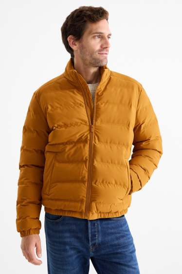 Herren - Steppjacke - wasserabweisend - dunkelorange