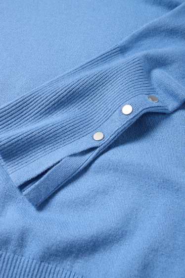 Femmes - Pull en maille fine - bleu