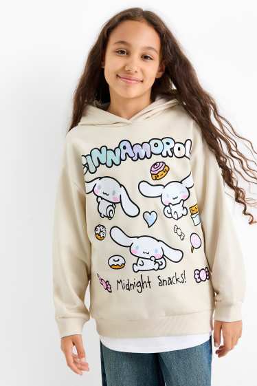 Bambine - Cinnamoroll - felpa con cappuccio - bianco crema
