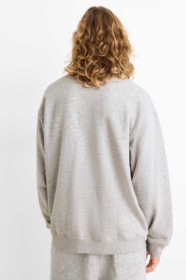 Heren - Oversized sweatshirt - licht grijs-mix