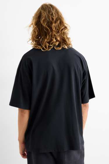 Pánské - Tričko - oversized - Metallica - černá