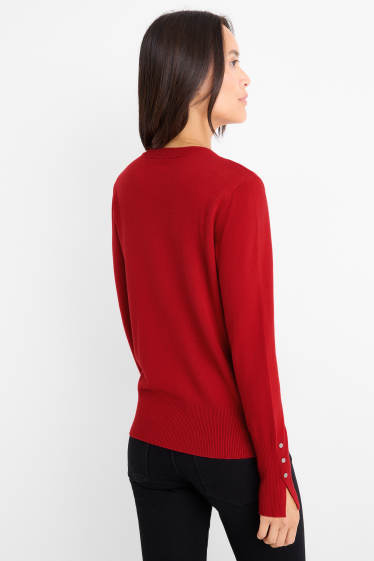 Damen - Pullover - rot