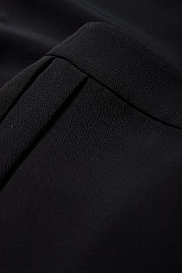 Dámské - Business kalhoty - mid waist - regular fit - černá